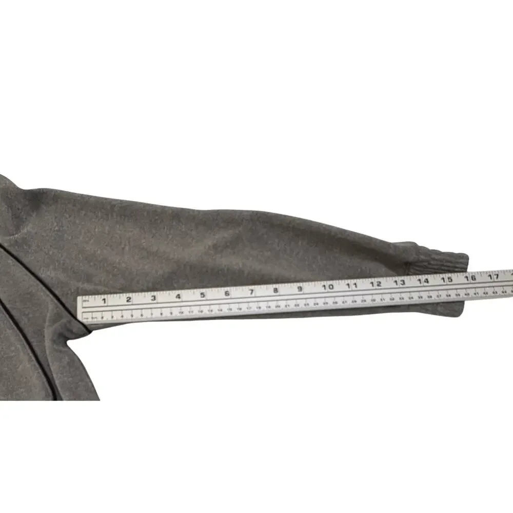 Nike Air Jordan Jumpman Boys Small Full-Zip Track Jacket Gray Black Piping Logo